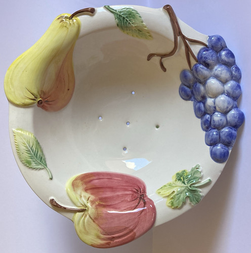 Vintage keramik obstsieb - vintage,