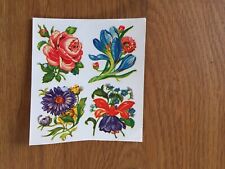 DDR  Schiebebild  Abziehbild  „Blumen“   1982