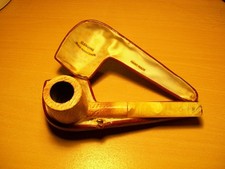 PFEIFE: schöne MEERSCHAUM Billiard rustiziert Hand Made Block Meerschaum