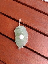 Anhänger aus Seeglas /