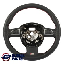 Audi A4 B8 A5 8T Lenkrad S-Line NEU Schwarz Leder Rot Fäden 8K0419091BC