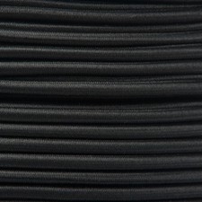 Gummikordel - Hutgummi - Rundgummi, hochwertig, extra-stark in 4mm, schwarz