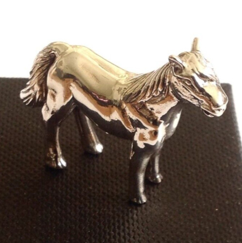 Sterling silber pferd hengst - silber,