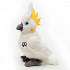 Kakadu Kuscheltier Vogel weiß
