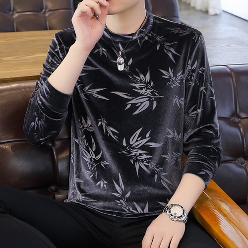 Herren blumenmuster samt top - herren,