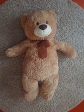 XXL Teddybär 100cm 1 Meter groß beiger Teddy Stoffbär Kuscheltier Neuwertig 