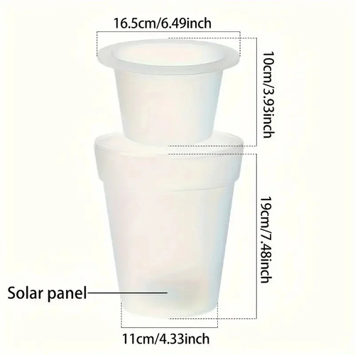 Solar led blumentopf - solar, led-blumentopf