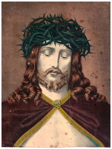 Orig chromolithografie jesus - chromolithografie:,