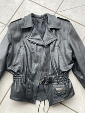 Lederjacke XS Schwarz