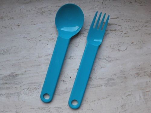 Tupperware picknick besteck - tupperware, picknick-besteck