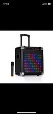 B-Ware Mobile Karaokeanlage DJ PA Anlage 100W Lautsprecher USB SD Akku Bluetooth