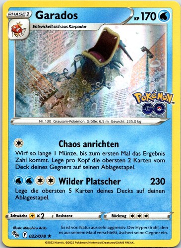 Garados holo rare - garados, go