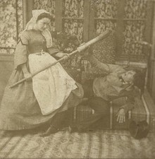 Genre Szene Komisch Frau Mit