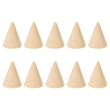 25x20mm Natural Holz Kegel