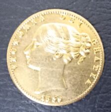 Retro Queen Victoria 1839 YH Shieldback Sovereign. Souvenir Lückenfüller. Gleich...