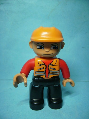 Lego duplo figur - figur, bauarbeiter