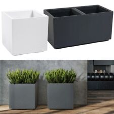 Blumenkasten Blumenkübel mit Rollen Blumentopf Pflanzkübel Pflanzkasten Hochbeet