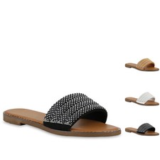 Damen Pantoletten Sandalen