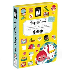 Janod Magneti' Buch Lernen Zeitansage Magnetisch Bildungs Spiel Für Aged 3+