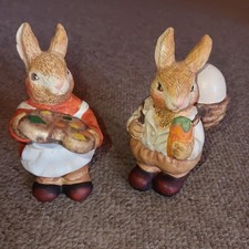 Hasenpärchen Keramik