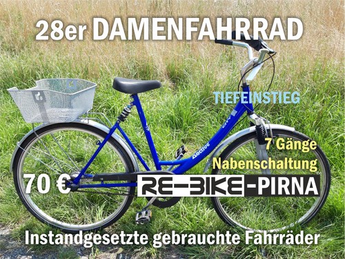 Damenfahrrad mit tiefeinstieg - damenfahrrad,