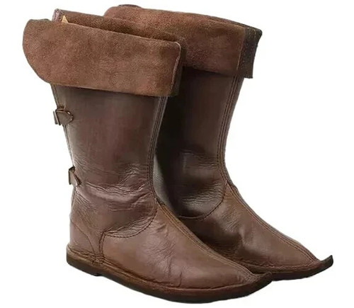 Mittelalter lederstiefel - mittelalter, 15