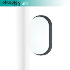 B-Ware LED Kellerleuchte Deckenleuchte 10W IP54 Ovalleuchte Feuchtraumleuchte 