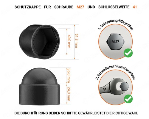 Schutzkappen für schrauben - schutzkappen,