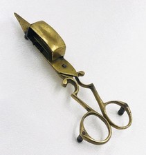 Antiker Messing Kerzen Schneider/Docht Schere- Candle Wick Trimmer-19 JH-Handarb