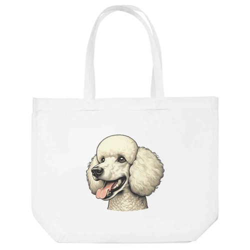 Einkaufstasche happy poodle - "happy,