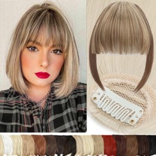 Wie Echthaar Pony Luft Bangs