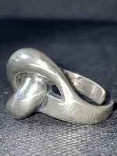 925 FS massiver Silber Ring, 20.4g, RG 57, Knoten-Form