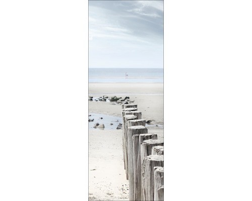 Glasbild strandspaziergang - glasbild, ii