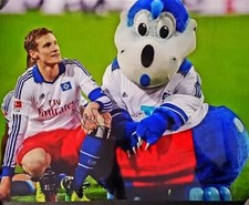 SIGNIERTES GROSSES HSV FOTO /