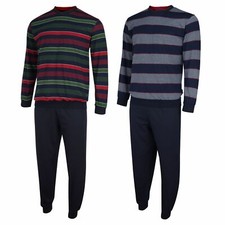 GÖTZBURG Herren Schlafanzug lang Pyjama langlebig weniger Pilling Komfort Luxus