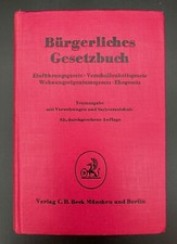 BGB Bürgerliches Gesetzbuch, 63.Auflage, C.H.Beck 1955, sehr gut
