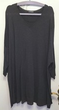 Gerry Weber Samoon LONG Pullover  Gr.54 Grau Baumwoll Viscose Neuwertig