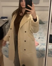 Echter Wildleder Mantel mit