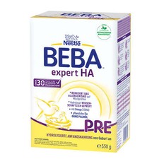 Nestle BEBA Expert HA Pre 6x550g Anfangs Milch für Babys ab Geburt, Babynahrung