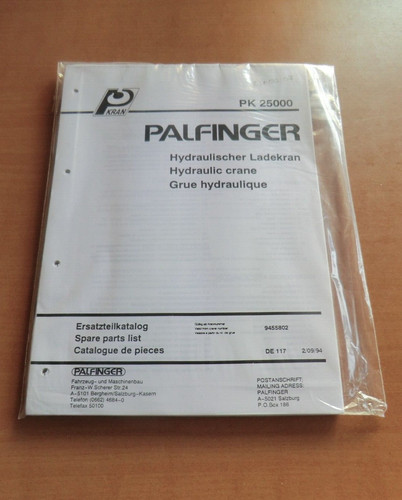 Ersatzteilliste palfinger - palfinger, pk