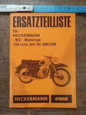 9.4 MZ ES150 150 MM Ersatzteilliste Neckermann Spare Parts List Original NOS 2T
