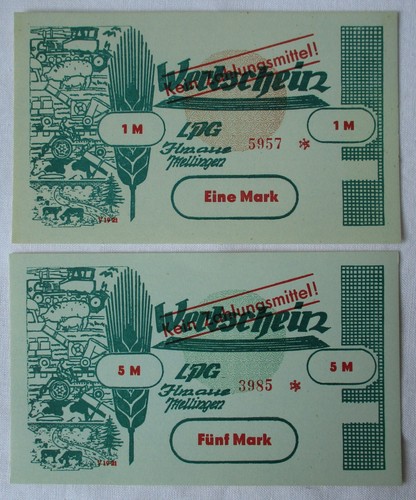 Banknoten und mark ddr - 2, 5