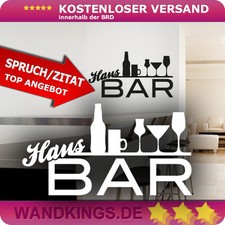 Wandtattoo hausbar bar - -,