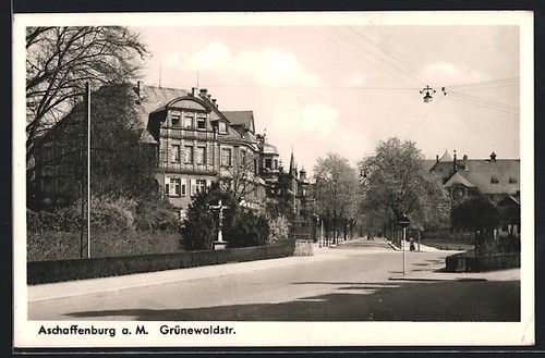 Ansichtskarte aschaffenburg - ansichtskarte,