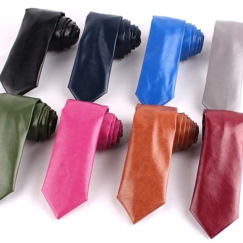 Leder krawatte handarbeit - pu-leder,