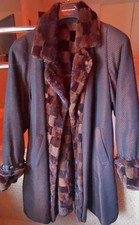 Nerz Wende Mantel, braun ca