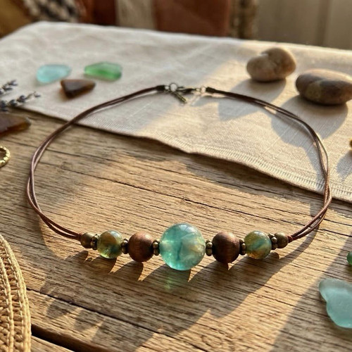 Boho perlenkette halskette - boho,