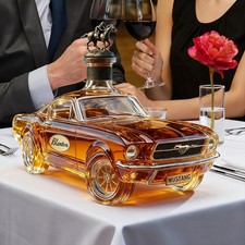 Polizei Auto Whisky Flasche