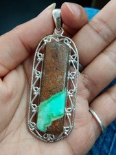 Echt Chrysopras Anhänger