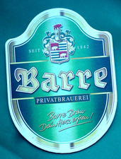 Bierdeckel Sonderformat  Barre